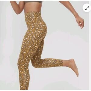 Aerie Offline Goals high rise 7/8 leggings leopard print sz L